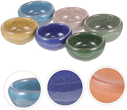 Beavorty Thai Style Ceramic Essential Oil Blending Bowl Set, 6 Pieces