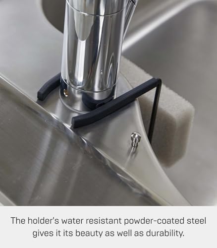 YAMAZAKI Home Tower Faucet-Hanging Sponge Holder, Steel