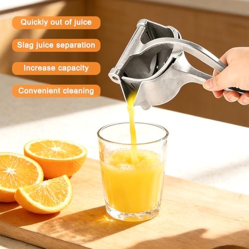 Aluminum Alloy Lemon Squeezer with 4 Mesh Straining Bags