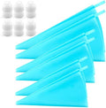 Silicone Pastry Bags, Weetiee 3 Sizes, 6 Pack