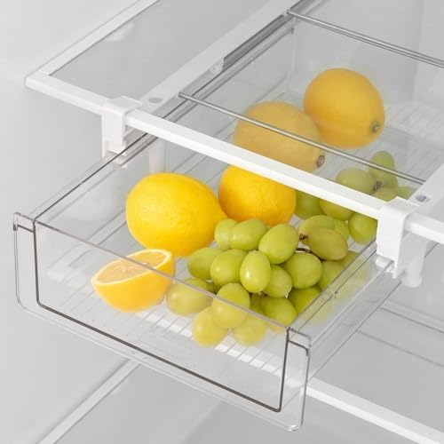 Large Fridge Drawer Organizer 14in-20in Upgradation Refrigerator