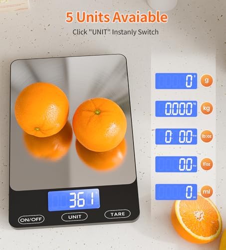 Food Scale -33lb Digital Kitchen Scale for Food Ounces Grams