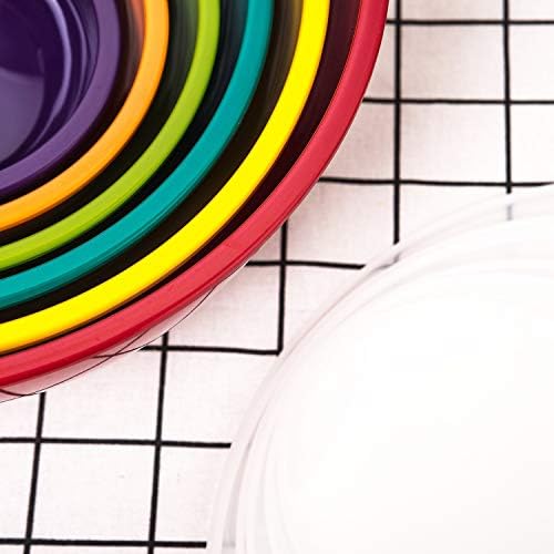 KX-WARE Melamine Mixing Bowls with Lids - 6 Piece Melamine Bowls and