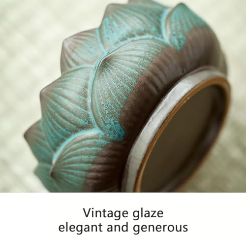Flower Shape Garlic Keeper with Ventilated Lid Stylish Ceramic Garlic