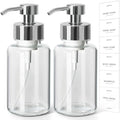 Foaming Soap Dispenser, 14.1 oz 2 Pack Glass