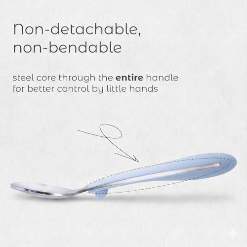 ASOMIC 316 Stainless Steel Toddler Utensils with Travel Case, Blush