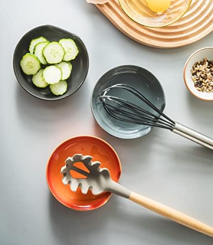 LYEOBOH Spoon Rest for Stove Top, Large Kitchen Spoon Holder, 5 Inch