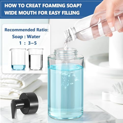 RYTOXILO Foaming Soap Dispenser, 10 oz/300ml Foaming Hand Soap