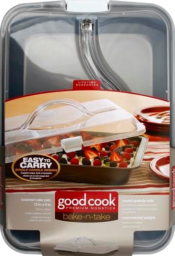 GoodCook Everyday Nonstick Steel Bake-N-Take Oblong Pan, 9 x 13 Inch - Image 2