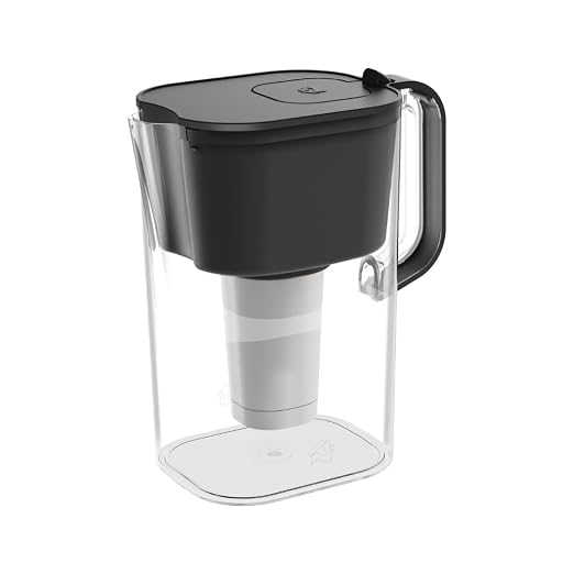 HOMEWATER 10-Cup Pitcher Filter – BPA-Free, High-Capacity 2.4L Pitcher by HomeWater