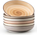 Sweese 6-Pack Ceramic Pasta Bowls, Neutral Extra Large 30 Fl Oz