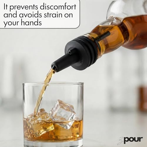 Black Premium Quality Liquor Pour Spouts Pack 12 Reusable Leakproof