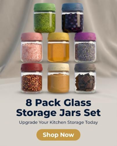 4 OZ Salad Dressing Jar 8 Pack, Airtight Leakproof Bulk Small Glass