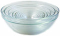 Duralex Made In France Lys Stackable 9-Piece Glass Bowl Set,Clear
