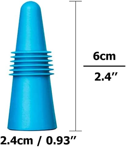 10 pcs Wine Stoppers, CNYMANY Reusable Silicone Beverage Bottle Sealer
