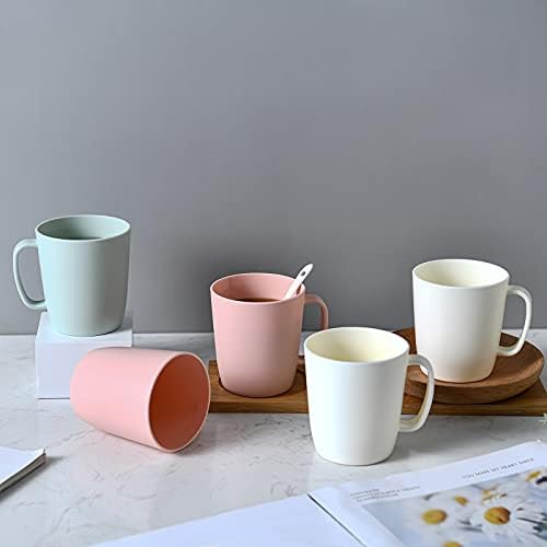 Coffee Mugs Set of 5,10 Ounce,3 Basic Colors