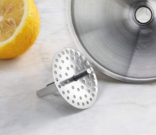 New Star Foodservice Stainless Steel Funnel with Detachable Strainer