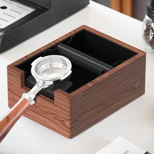 Espresso Knock Box, Coffee Knock Box with Durable Knock Bar and