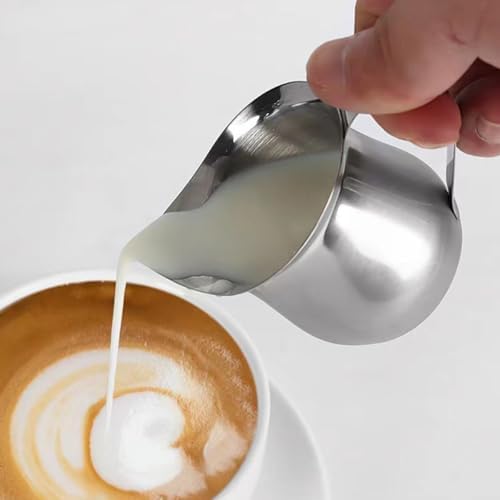 4pcs Stainless Steel Small Milk Pitcher 90ml Silver Cream Holder