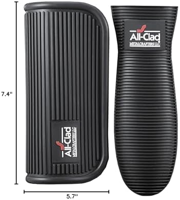 All-Clad Silicone Grip Set, 2-Piece, Black/Grey