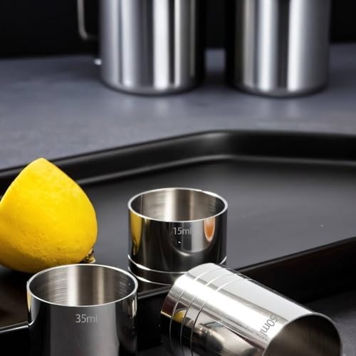 3PCS Shot Measure Jigger for Bartending, Cocktail Measuring Cup