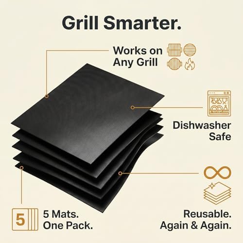 The Koala Kitchen Co.TM BBQ Grill Mats for Outdoor Grill Cooking