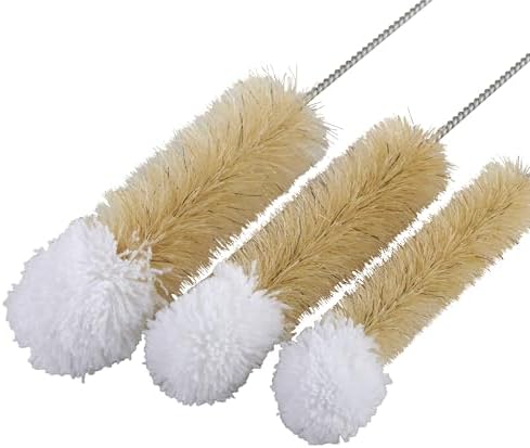 Casabella Glassware Cleaning Brushes with Soft Microfiber Tips, Set of