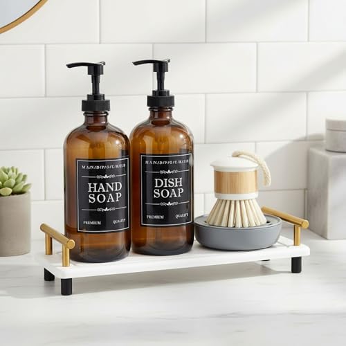 16oz Soap Dispenser Bottles, Set of 6