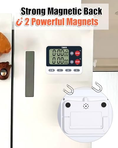 TPNEG Dual Kitchen Timer, Large Display