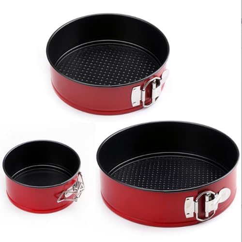 OUKEYI 3 pieces Springform Pan Set, Nonstick Cake Pan, Round