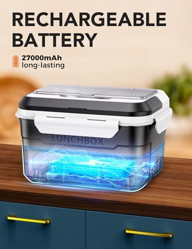 EAST OAK Cordless Electric Lunch Box, 6.3 Cups