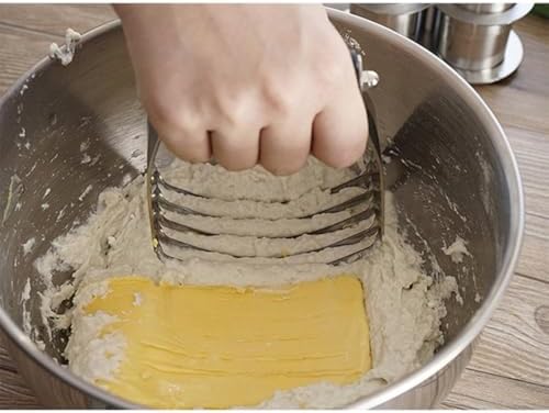 Stainless Steel Pastry Cutter with Blades Dough Blender for Baking