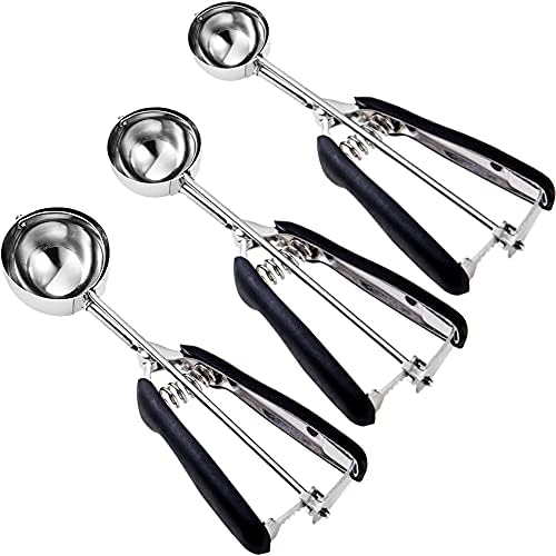 Cookie Scoop set, Size #60/ #40/ #20 Size Cookie Dough Scoop, 3 Pack