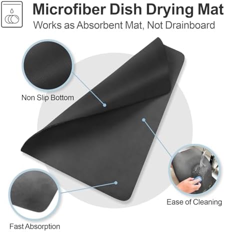 GSlife Dish Drying Rack, Black
