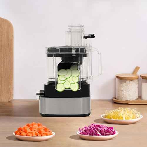 5-in-1 Commercial Food Processor, 600W, 1.32 Gal Capacity