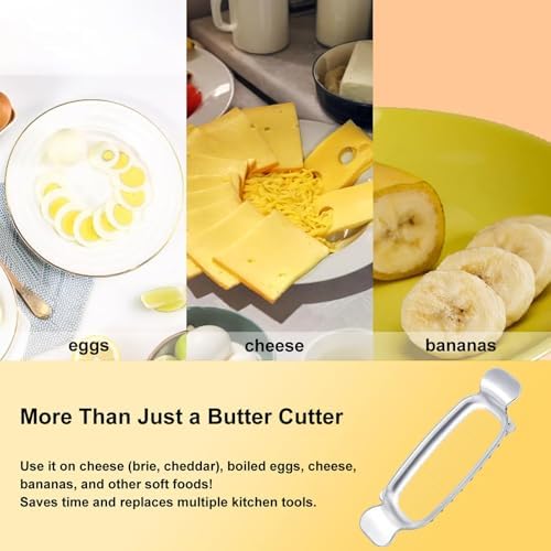 Butter Slicer Cutter & Cheese Cutter–Multi-Use Kitchen Tool for Evenly