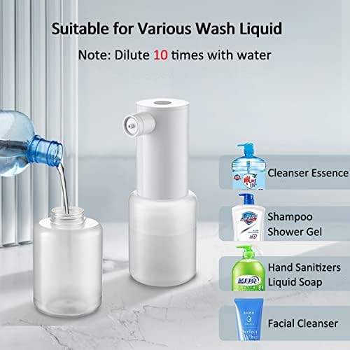 Foaming Soap Dispenser,Electric and Rechargeable,Refillable Foam Hand
