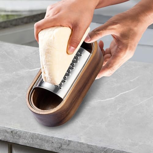Cheese Grater,Stainless Steel Detachable Citrus Lemon Zester with