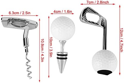 Gugxiom Golf Bottle Opener Set, Wine and Golf Lovers Ideas Gift