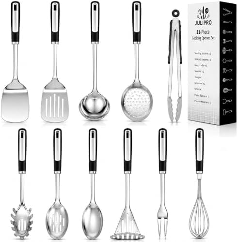11-Piece Stainless Steel Kitchen Utensil Set
