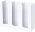 KOTEMON Acrylic Cup Holder, 3 Compartment, Disposable Coffee Cup Dispenser by KOTEMON