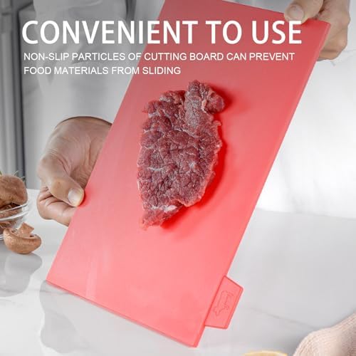 Toyvian Color-coded Plastic Cutting Board Set with Stand, 4pcs Food