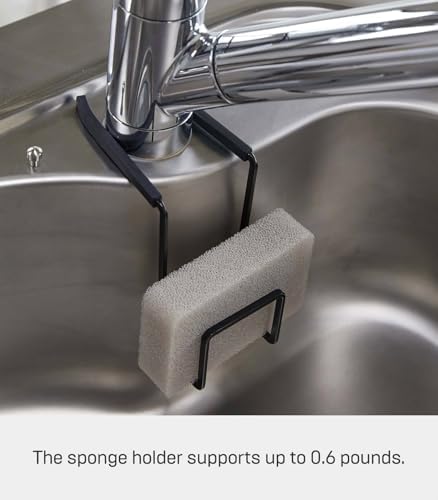 YAMAZAKI Home Tower Faucet-Hanging Sponge Holder, Steel