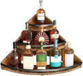 Nuovoware Liquor Bottle Display Corner Shelf, 3 Step Countertop Wine