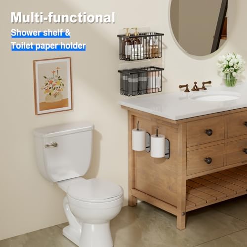 Mustorn 4 Pack Adhesive Cabinet Door Organizer, Lid Organizers Inside