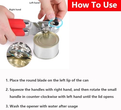 Left Handed Can Opener Manual, Lefty Kitchen Tools Utensils