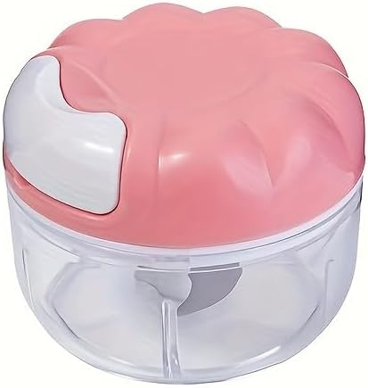 Single Hand Pull Manual Food Chopper, Mini Pull String Garlic Meat