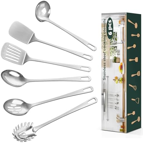 6-Piece Stainless Steel Cooking Utensils Set