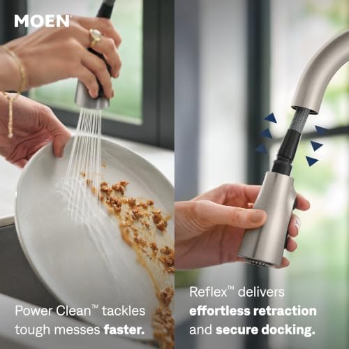 Moen Conneaut One Handle Pulldown Kitchen Sink Faucet with Reflex