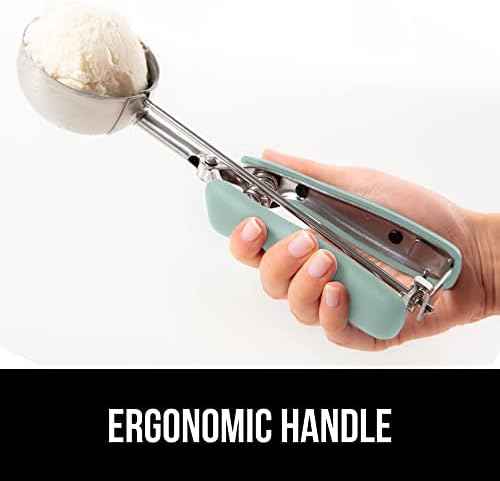 GORILLA GRIP 304 Stainless Steel Cookie Scoop, 3 TBSP Scooper, Mint